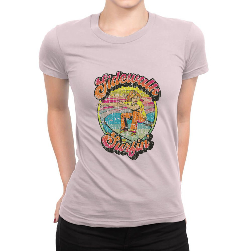 Sidewalk Surfin’ 1964 Ladies Fitted T-Shirt by gununghujan | Artistshot