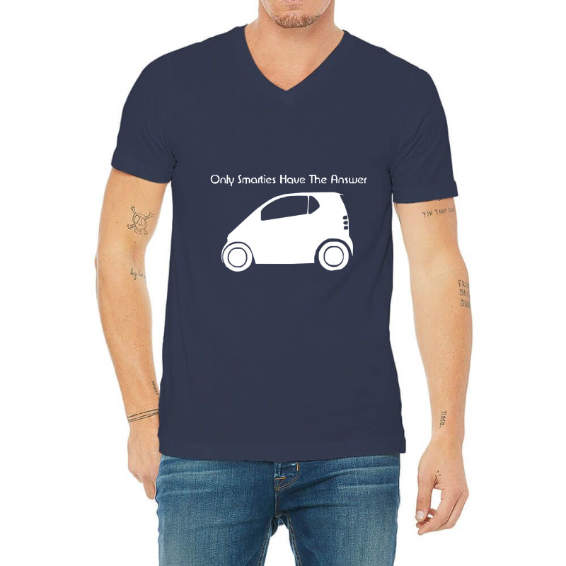 Only Smarties Have The Answer' Funny V-neck Tee | Artistshot