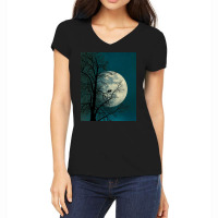 Moon Women's V-neck T-shirt | Artistshot