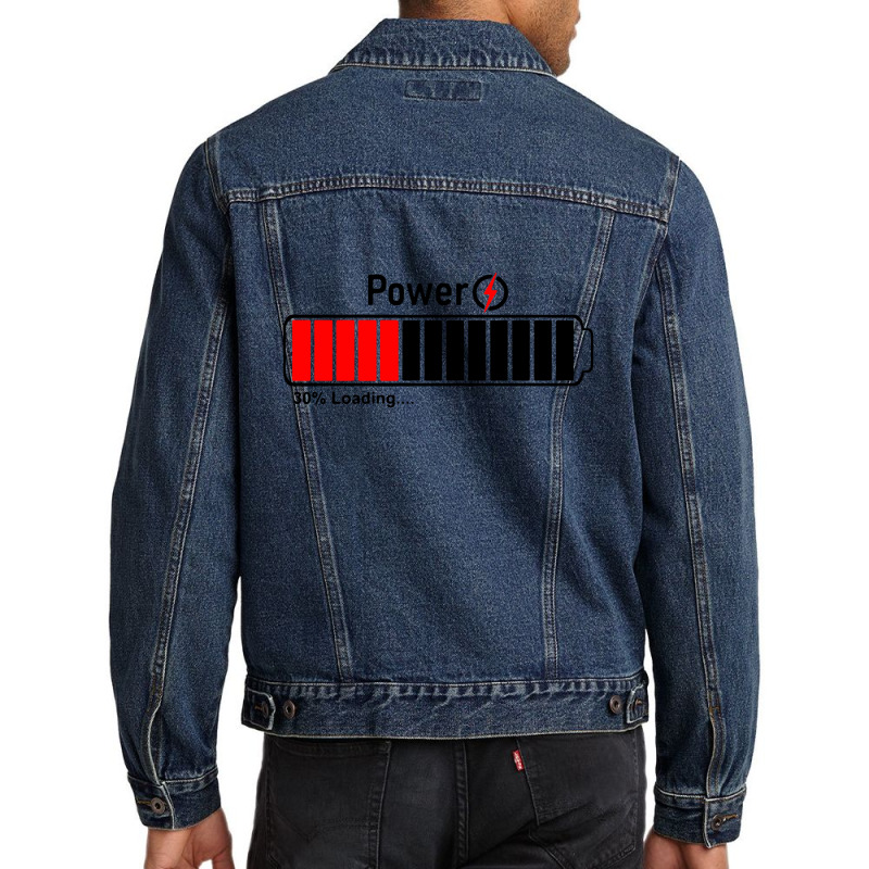 Power Timeline Men Denim Jacket by skw art | Artistshot