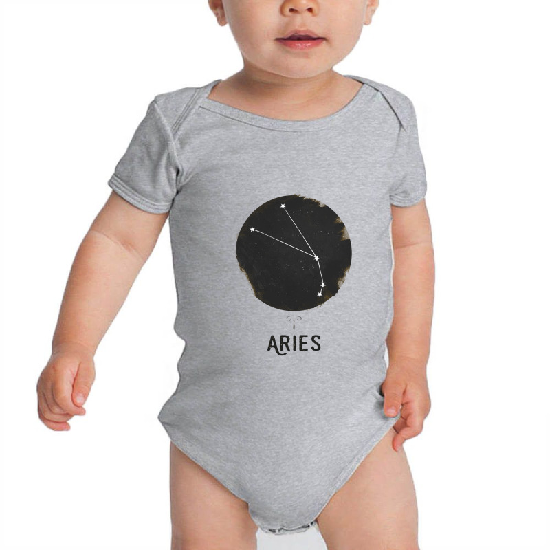 Minimal Aries Zodiac Sign Baby Bodysuit by sheryljamel | Artistshot