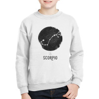 Minimal Scorpio Zodiac Sign Youth Sweatshirt | Artistshot