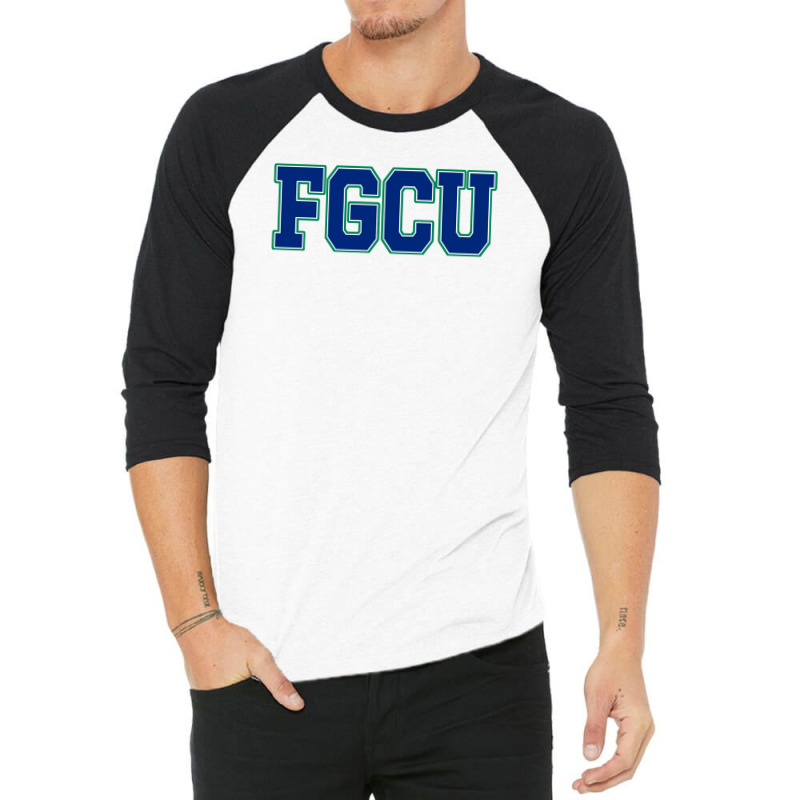 Fgcu Wordmark 3/4 Sleeve Shirt by Dawn L Carson | Artistshot