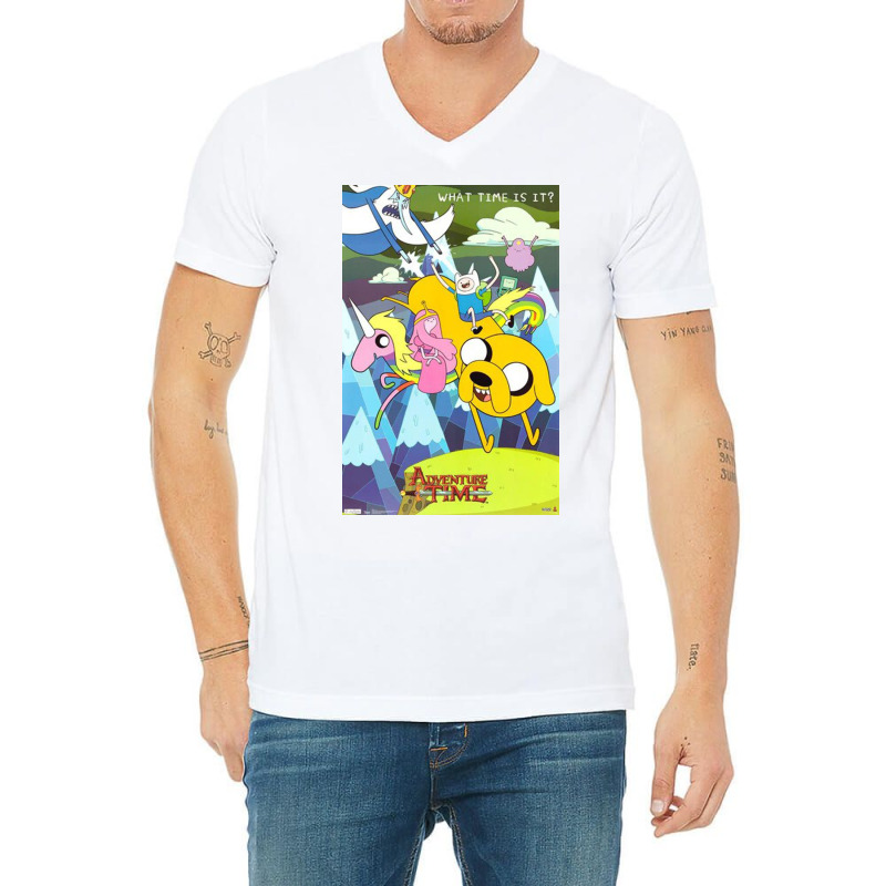 What Time Is It V-Neck Tee by rodneyherm | Artistshot