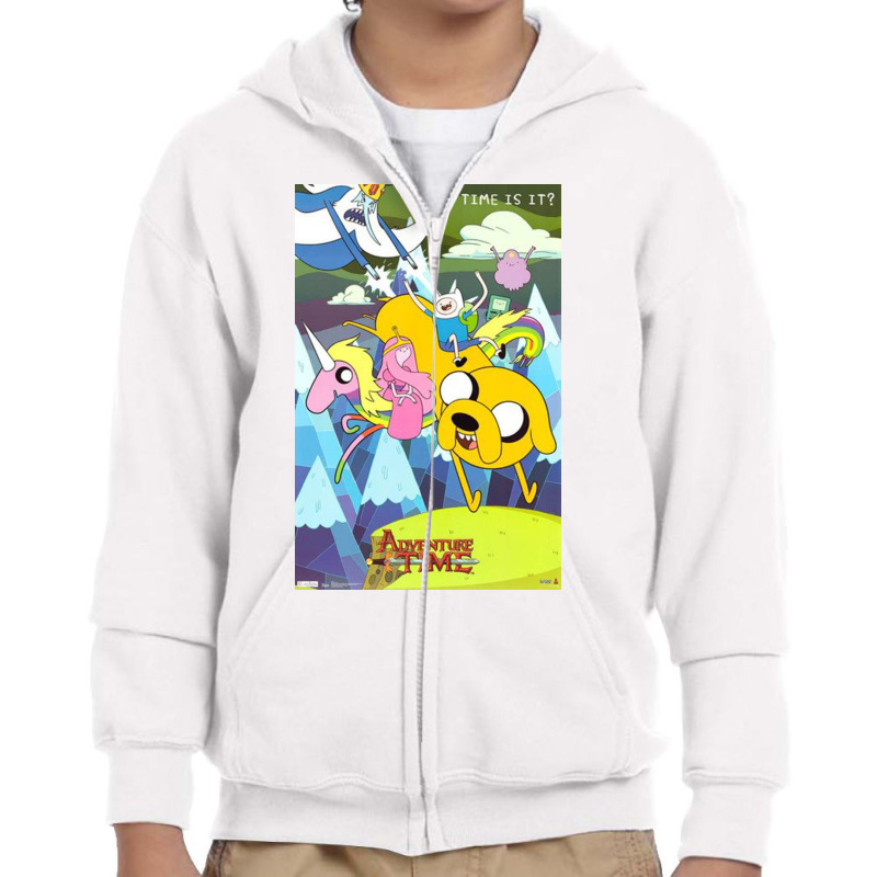 What Time Is It Youth Zipper Hoodie by rodneyherm | Artistshot