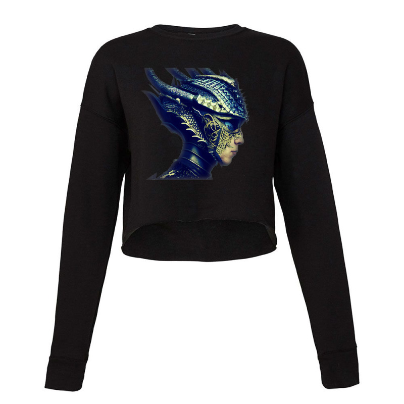 Dragon A Knight Wearing Goldfiligree Armor Cropped Sweater by whoretacarpal | Artistshot