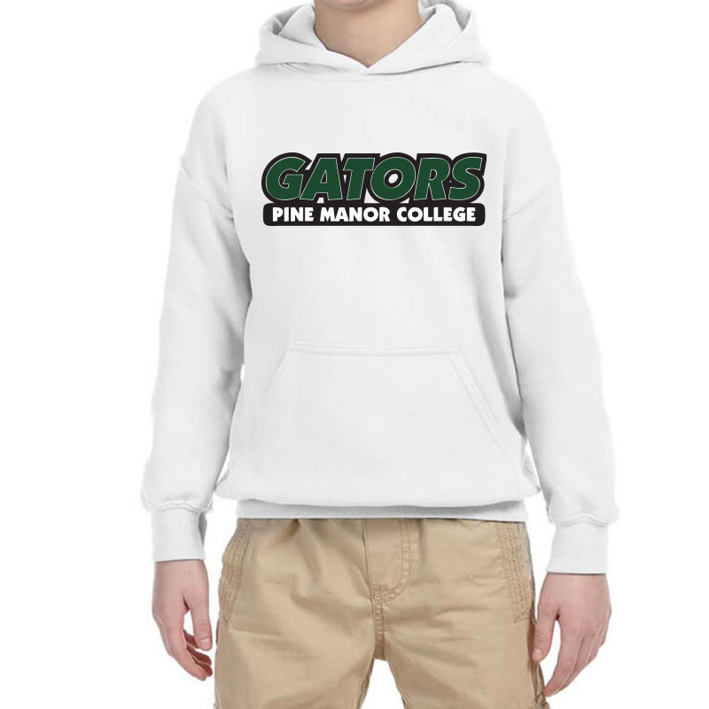 Pine Manor College Gators Youth Hoodie by Own G | Artistshot