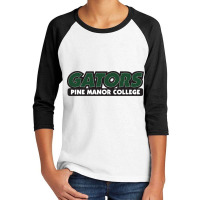 Pine Manor College Gators Youth 3/4 Sleeve | Artistshot