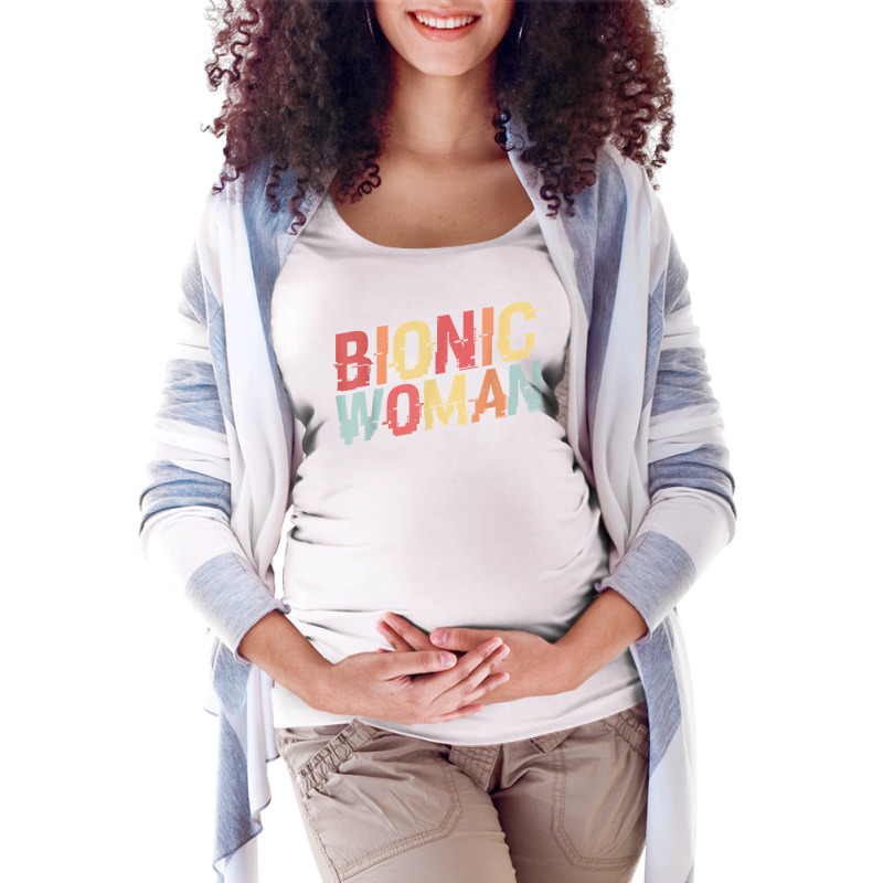 Bionic Woman   Funny Injury And Surgery T Shirt Maternity Scoop Neck T-shirt by scrabeck | Artistshot