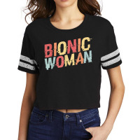 Bionic Woman   Funny Injury And Surgery T Shirt Scorecard Crop Tee | Artistshot