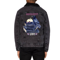 Audiologist Life Halloween Potions Brews Enchantme Unisex Sherpa-lined Denim Jacket | Artistshot