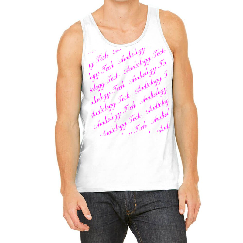 Audiology Tech Repeating Pattern In Pink Gift Tank Top by bozallouzau | Artistshot