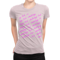 Audiology Tech Repeating Pattern In Pink Gift Ladies Fitted T-shirt | Artistshot