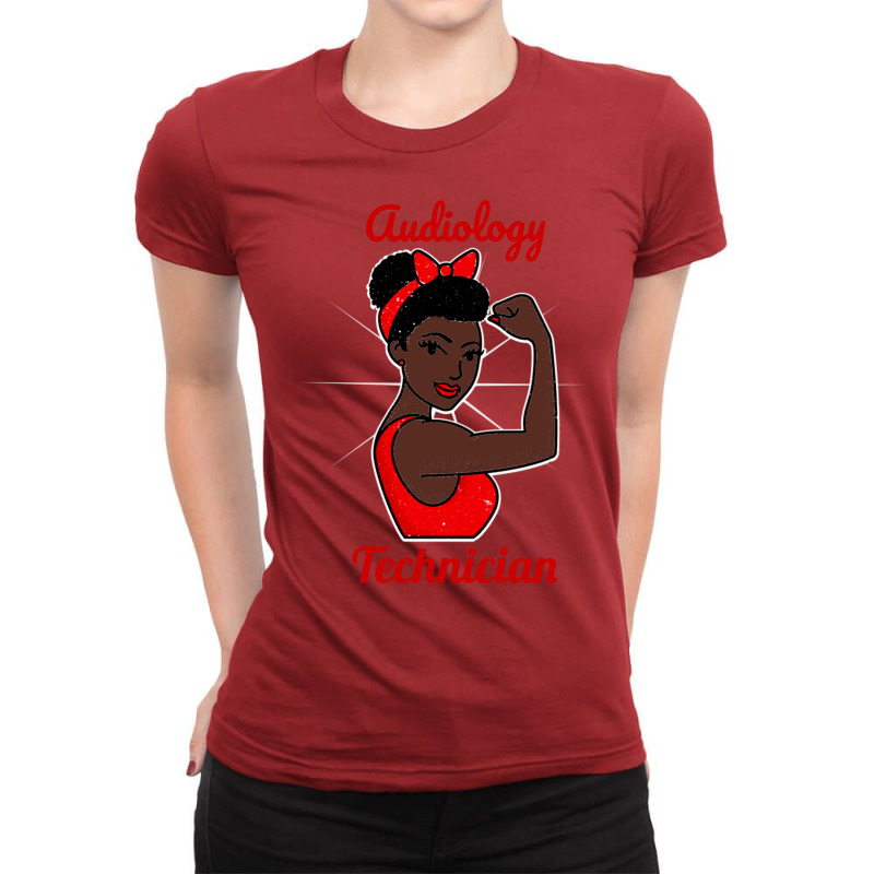 Audiology Tech Black Woman Strong Retro Vintage Po Ladies Fitted T-Shirt by eunjafallerw | Artistshot