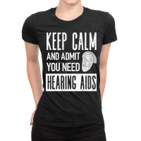 Pediatric Audiologist Audiology Hearing Aids Funny Ladies Fitted T-shirt | Artistshot