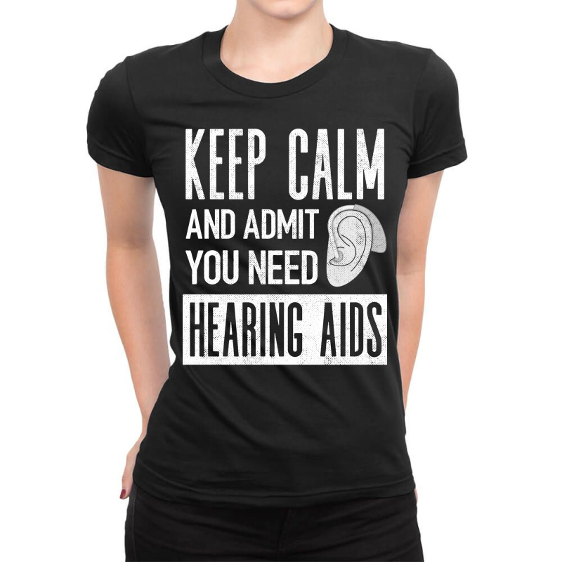 Pediatric Audiologist Audiology Hearing Aids Funny Ladies Fitted T-Shirt by adanircasalau | Artistshot