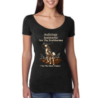 Audiology Assistant Cowboy Horse Not Show Pony Fun Women's Triblend Scoop T-shirt | Artistshot