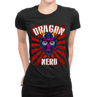 Dragon Nerds Rock Gamer Geek Fun Cute Nerd Ladies Fitted T-shirt | Artistshot