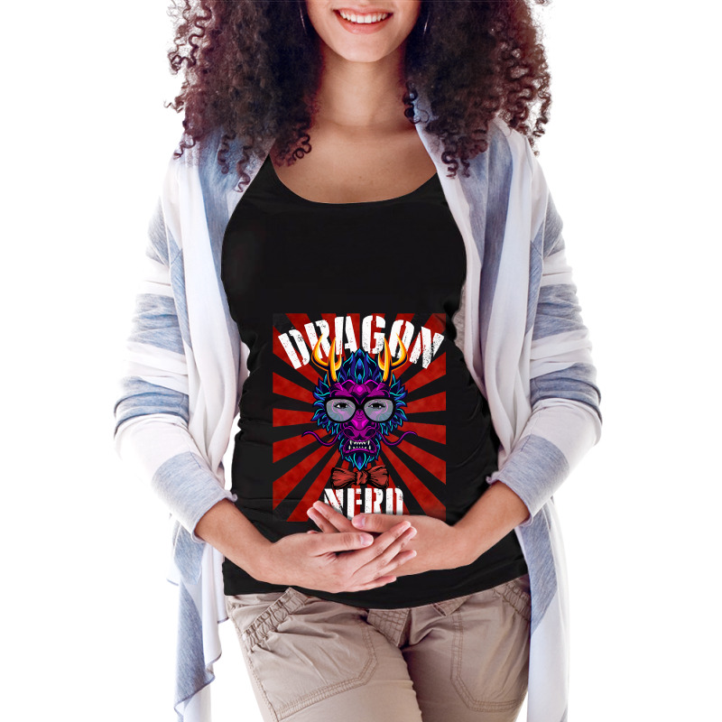 Dragon Nerds Rock Gamer Geek Fun Cute Nerd Maternity Scoop Neck T-shirt by whoretacarpal | Artistshot