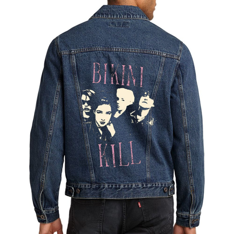 Bikini Kill Four People Men Denim Jacket by GiaMuller | Artistshot