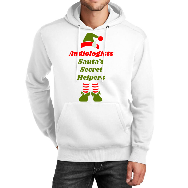 Audiologist Santa Secret Helper Elf Christmas Holi Unisex Hoodie by canudohidejip | Artistshot