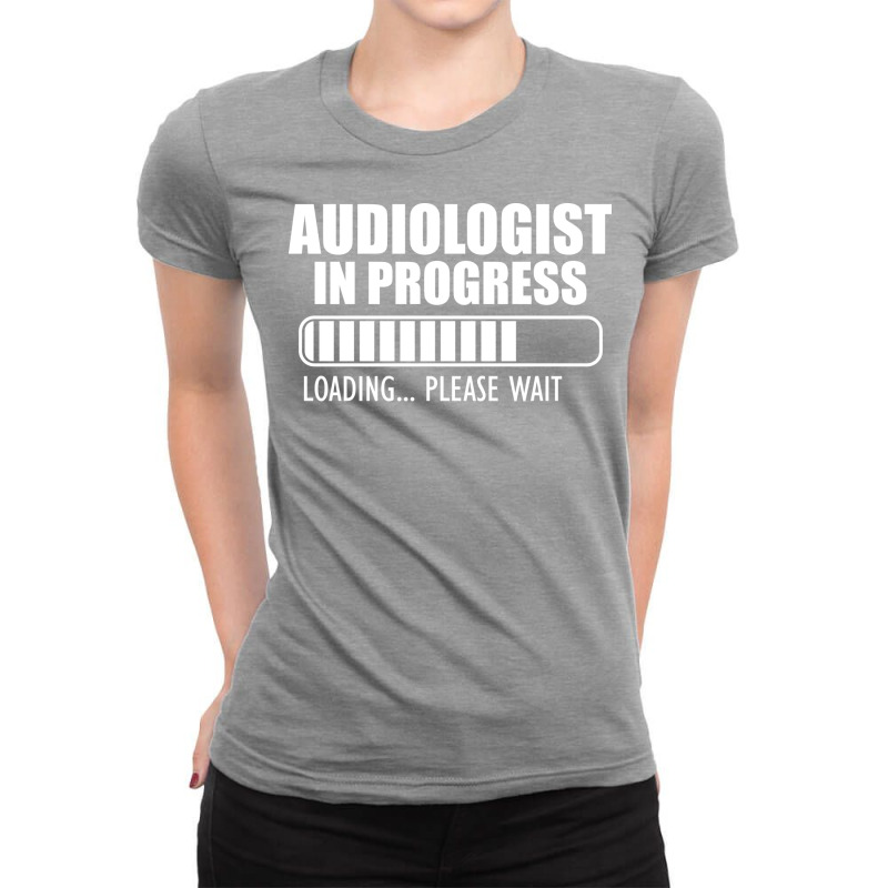 Audiologist In Progress Loading W Yellow Ladies Fitted T-Shirt by hummalfrangt | Artistshot