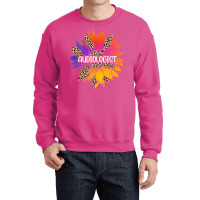 Audiologist Sunflower 80s Crewneck Sweatshirt | Artistshot