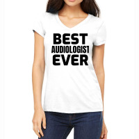 Best Audiologist Ever Yellow Women's V-neck T-shirt | Artistshot