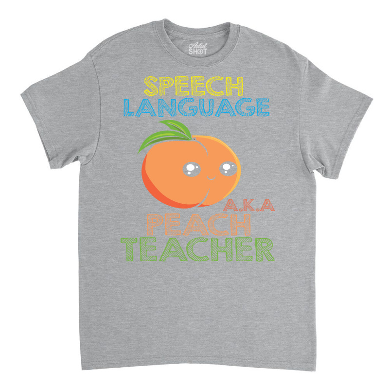 Speech Pathology Speech Therapist Peach Design Tre Classic T-shirt by lovaszzhgabid | Artistshot