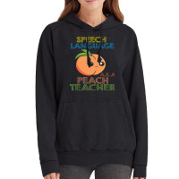 Speech Pathology Speech Therapist Peach Design Tre Vintage Hoodie | Artistshot