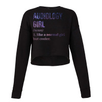 Awesome And Funny Definition Style Saying Audiolog Cropped Sweater | Artistshot