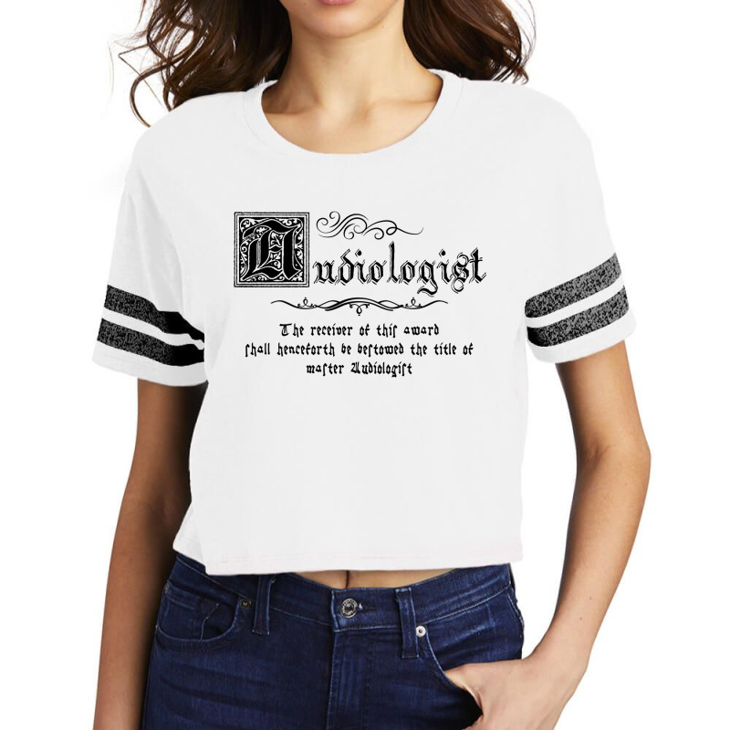 Medieval Master Audiologist 80s Scorecard Crop Tee by hulinafegpeif | Artistshot