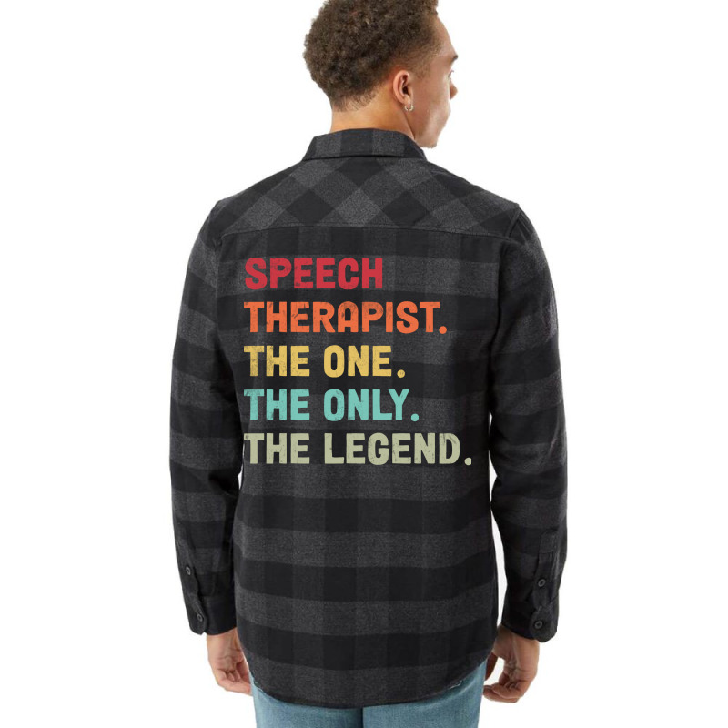 Speech Therapist The One The Legend Design Flannel Shirt by sussiekaminx | Artistshot