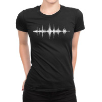 Sound Wave Graphic Audiology Ear Doctor 70s Ladies Fitted T-shirt | Artistshot