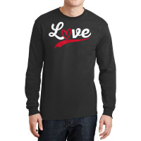 Love Typography Hearts Valentine's Day Lover Roman Long Sleeve Shirts | Artistshot