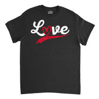 Love Typography Hearts Valentine's Day Lover Roman Classic T-shirt | Artistshot