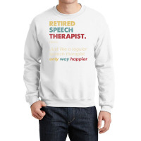 Speech Therapist Retired Retro Definition Design Crewneck Sweatshirt | Artistshot