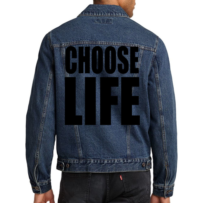 Choose Life Men Denim Jacket | Artistshot