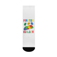 Brick Builder Funny Blocks Building Master Builder Crew Socks | Artistshot