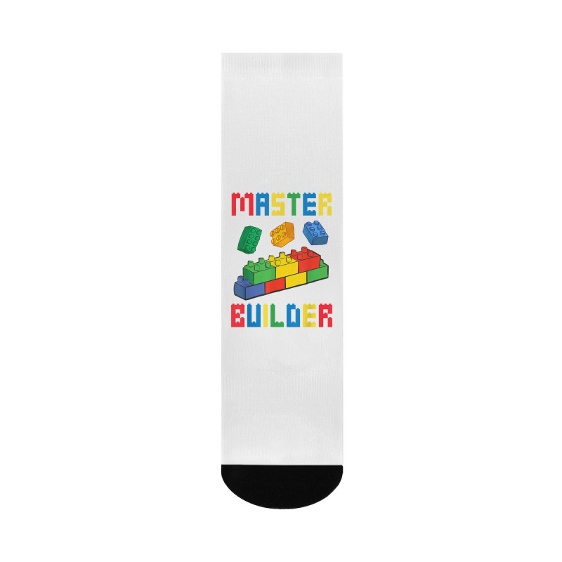 Brick Builder Funny Blocks Building Master Builder Crew Socks | Artistshot