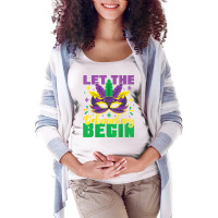 Let The Debauchery Begin Funny Adult Mardi Gras Pa Maternity Scoop Neck T-shirt | Artistshot