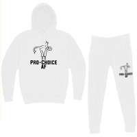 Pro Choice Af Uterus Middle Finger  Fitted Hoodie & Jogger Set | Artistshot