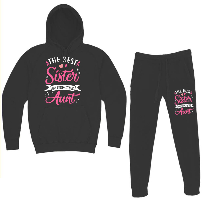 Best Aunt Future Promoted To Aunt To Be Auntie Mot Hoodie & Jogger Set | Artistshot