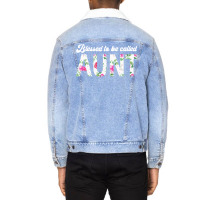 Blessed To Be Called Aunt Funny Unisex Sherpa-lined Denim Jacket | Artistshot