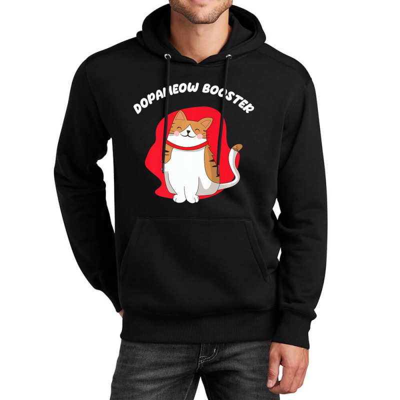 Dopameow Booster Cute Cat For Cats Lovers Unisex Hoodie by spannmargarettrgy | Artistshot