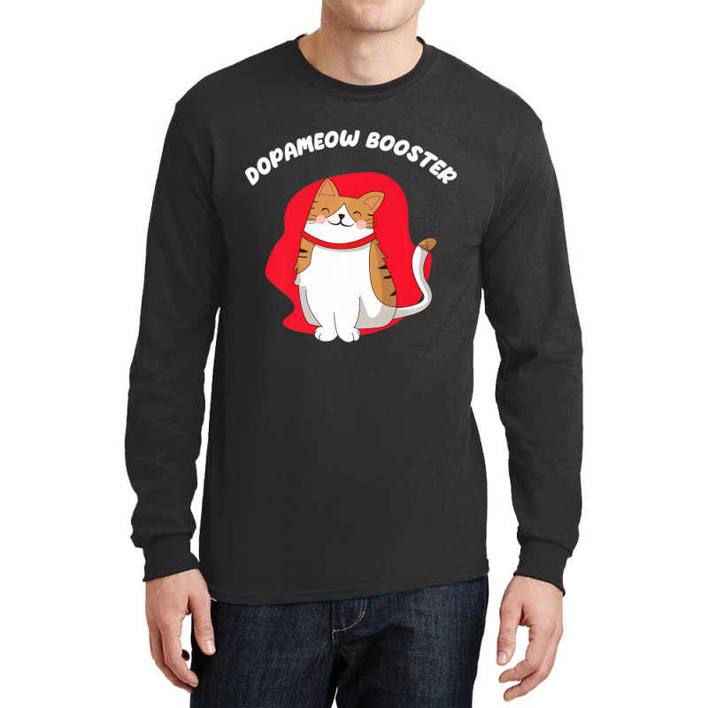 Dopameow Booster Cute Cat For Cats Lovers Long Sleeve Shirts by spannmargarettrgy | Artistshot