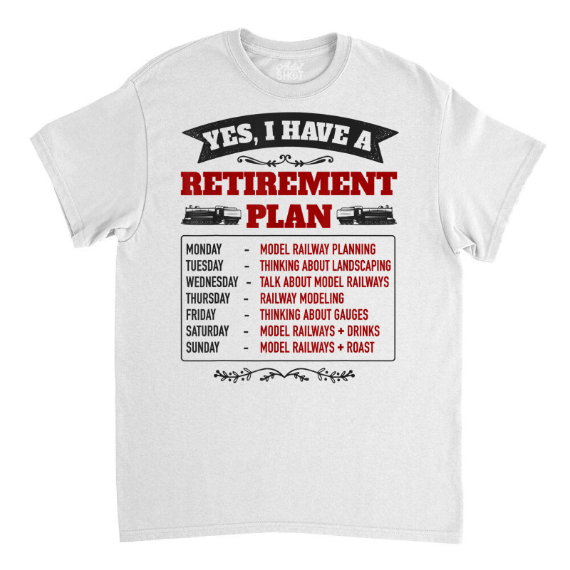 Model Railway Retirement Idea For Men & Railway Mo Classic T-shirt | Artistshot