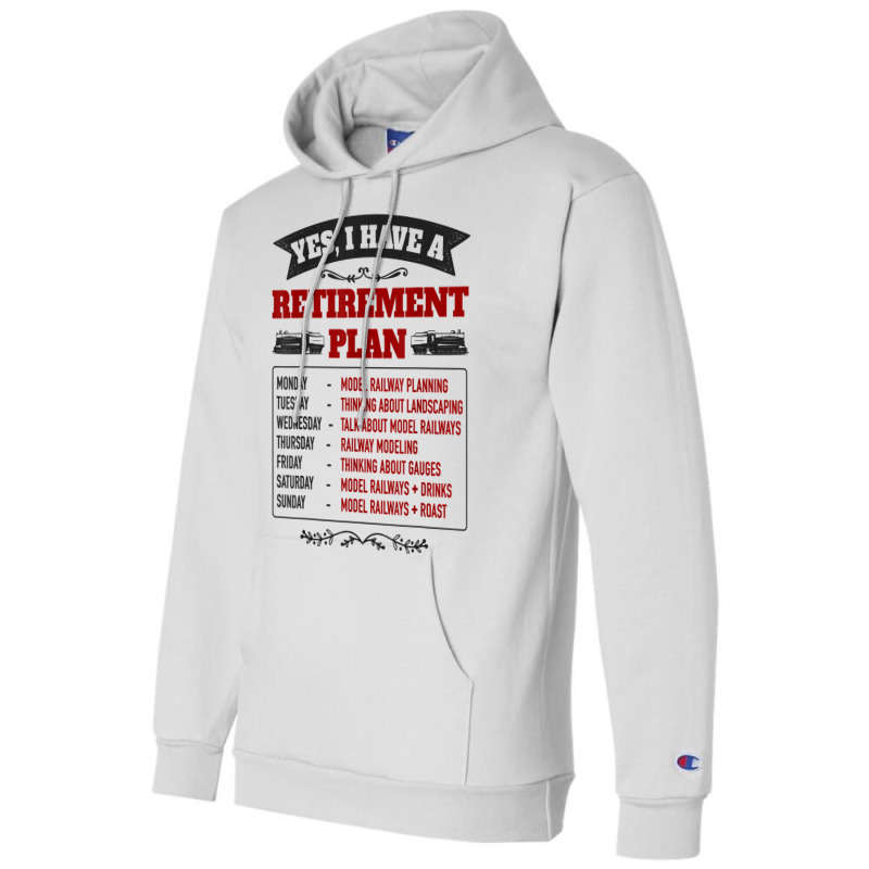 Model Railway Retirement Idea For Men & Railway Mo Champion Hoodie | Artistshot