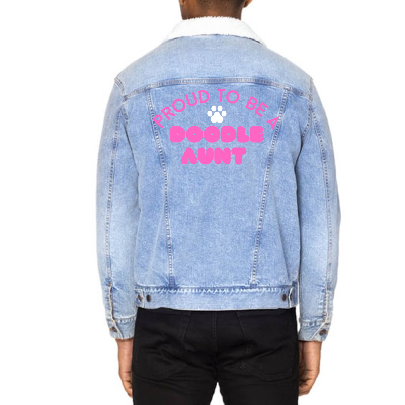 Doodle Aunt Girl Unisex Sherpa-Lined Denim Jacket by aynayenye | Artistshot