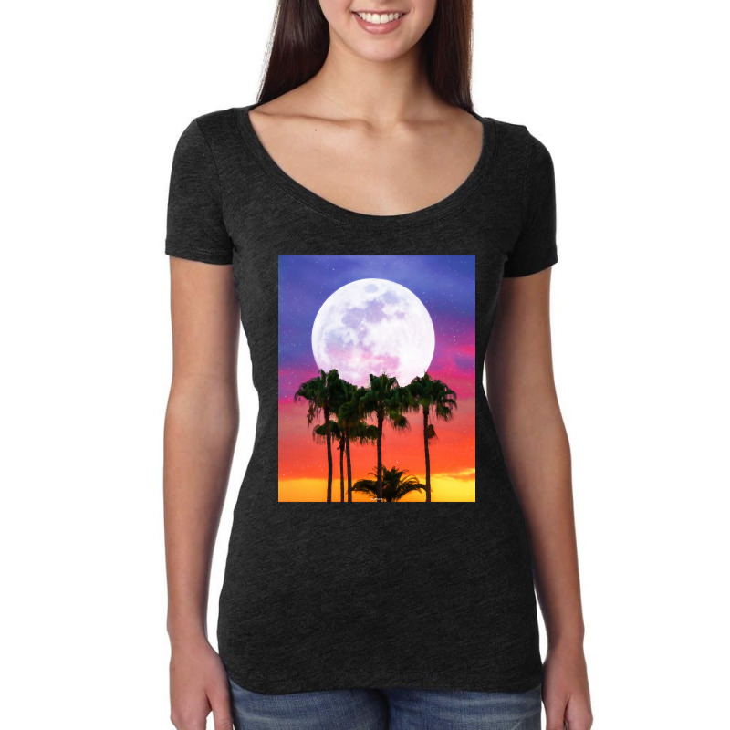 Hot Trend Gradient Sky Glow. Women's Triblend Scoop T-shirt | Artistshot